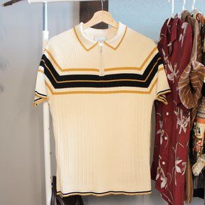 Percival SS Zip Polo Knit